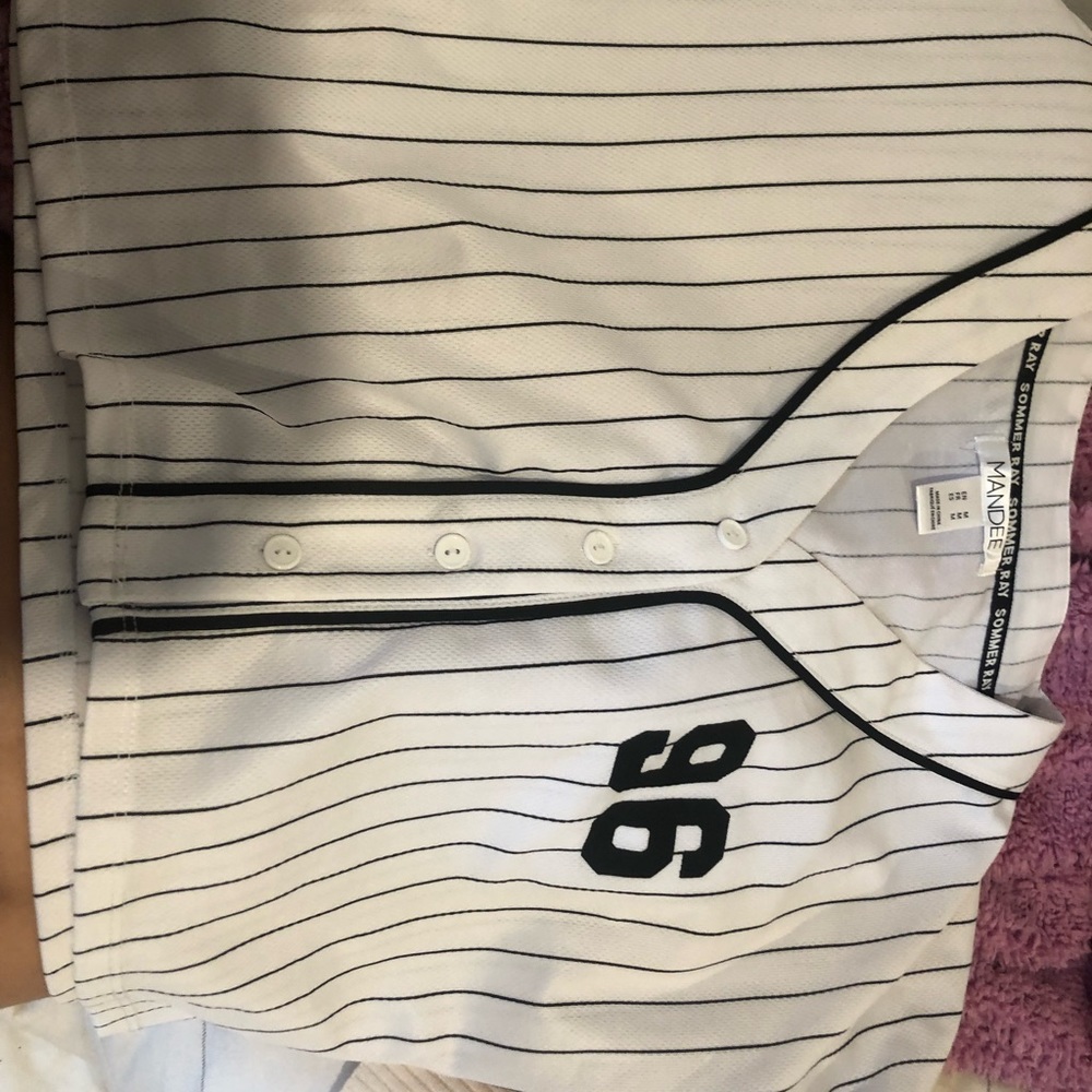 cropped baseball top!!